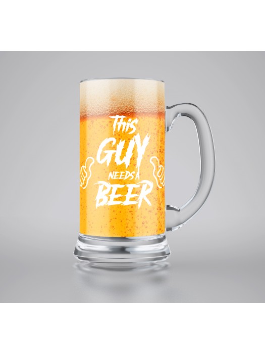 Халба за бира Madcolors - This Guy Needs A Beer